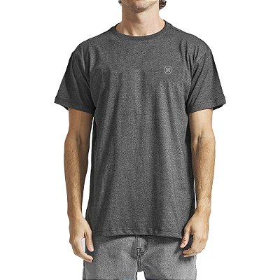 Camiseta Hurley Mini Icon SM24 Masculina Mescla Preto