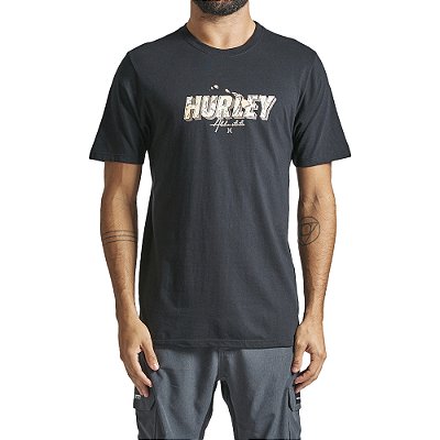 Camiseta Hurley Aloha SM24 Masculina Preto
