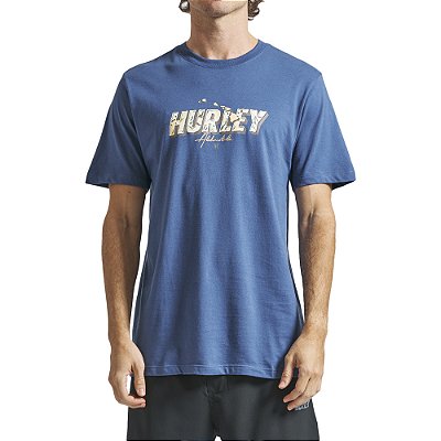 Camiseta Hurley Aloha SM24 Masculina Marinho