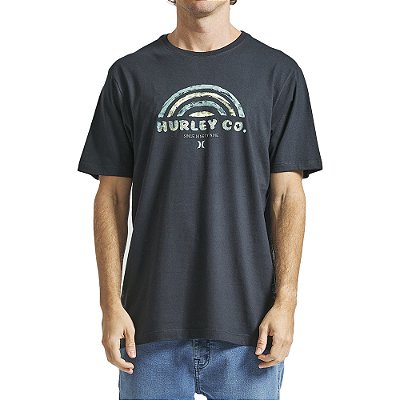 Camiseta Hurley Acqua SM24 Masculina Preto