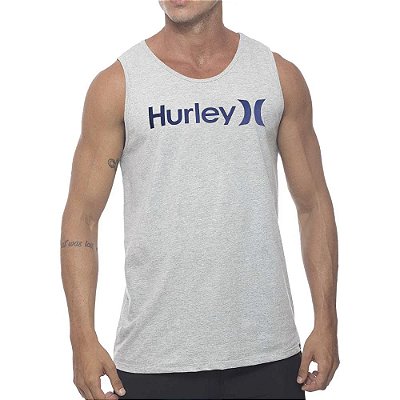 Regata Hurley O&O Solid SM24 Masculina Mescla Cinza