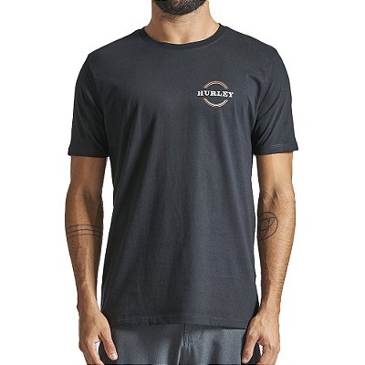 Camiseta Hurley Roots SM24 Masculina Preto