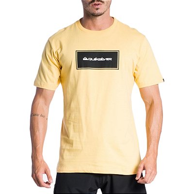 Camiseta Quiksilver Omni Rectangle SM24 Masculina Amarelo
