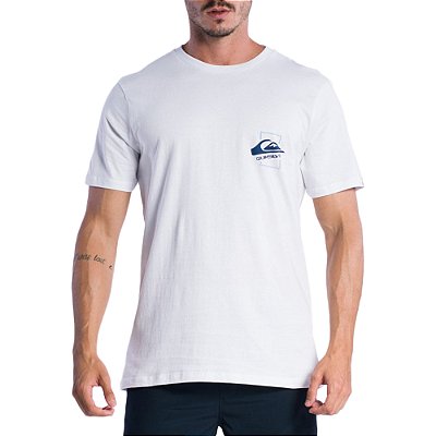 Camiseta Quiksilver Quik Moves SM24 Masculina Branco