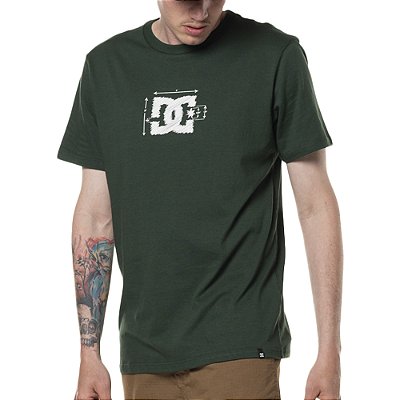Camiseta DC Shoes Blueprint SM24 Masculina Verde Escuro