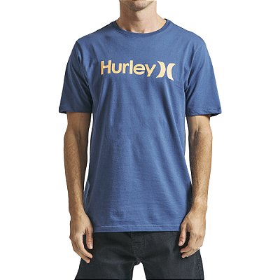 Camiseta Hurley O&O Solid SM24 Masculina Azul Marinho