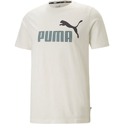 Camiseta Puma Ess+ 2 Col Logo Masculina Pristine