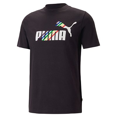 Camiseta Puma Ess+ Love Is Love Masculina Preto