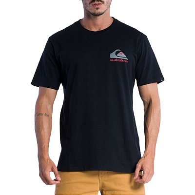 Camiseta Quiksilver Omni Logo Plus Size SM24 Masculina Preto