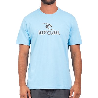 Camiseta Rip Curl Icon Palm SM24 Masculina Sky Blue