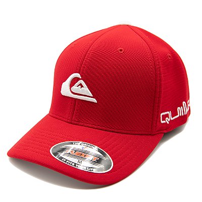 Boné Quiksilver Aba Curva Emb Big White SM24 Red