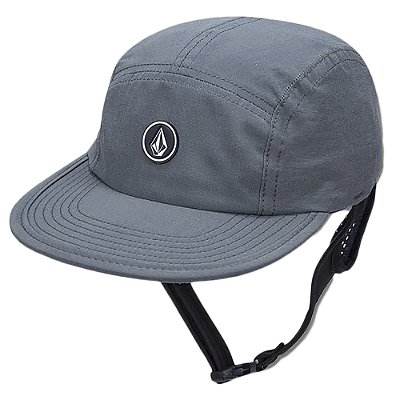 Boné Volcom Aba Reta Circle Stone Surf SM24 Cinza Escuro