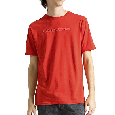 Camiseta Volcom New Style SM24 Masculina Vermelho