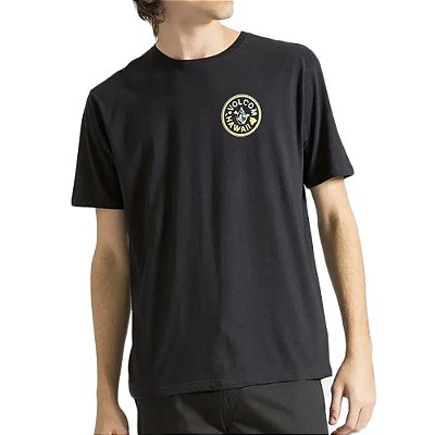 Camiseta Volcom Vibra Tionz SM24 Masculina Preto
