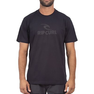 Camiseta Rip Curl Icon Logo SM24 Masculina Preto