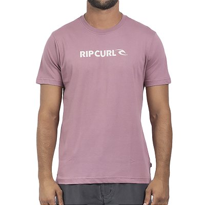 Camiseta Rip Curl New Icon SM24 Masculina Mauve