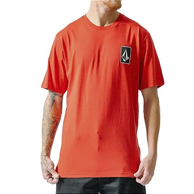 Camiseta Volcom Skate Vitals SM24 Masculina Vermelho