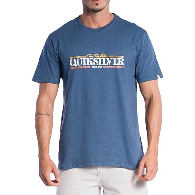 Camiseta Quiksilver Gradient Line SM24 Masculina Azul Escuro