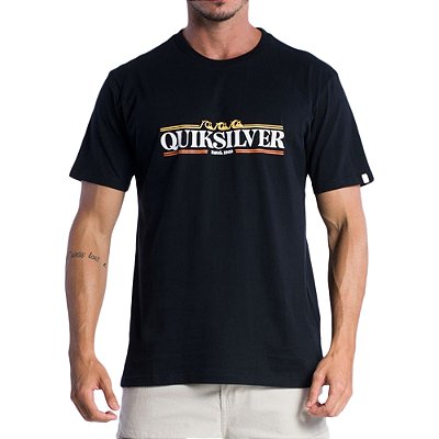 Camiseta Quiksilver Gradient Line SM24 Masculina Preto