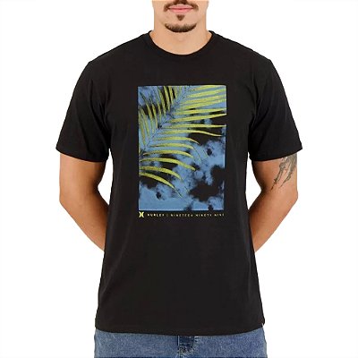 Camiseta Hurley Tropical SM24 Masculina Preto