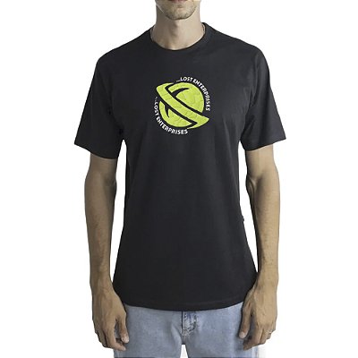 Camiseta Lost Wave Grid SM24 Masculina Preto
