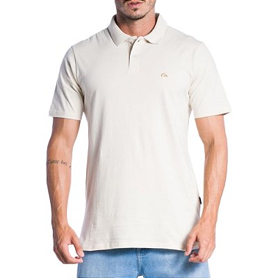 Camisa Quiksilver Polo Embroidery SM24 Masculina Off White