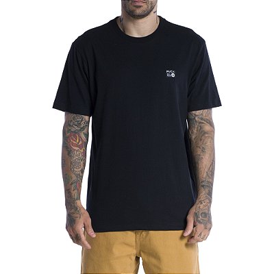 Camiseta RVCA Anp Label SM24 Masculina Preto