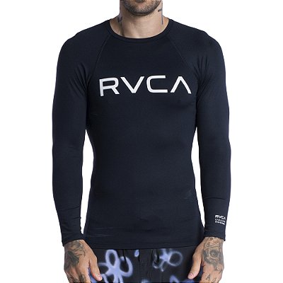 Camiseta RVCA Manga Longa Surf Big RVCA II SM24 Preto