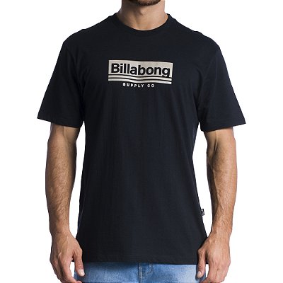 Camiseta Billabong Walled Plus Size SM24 Masculina Preto