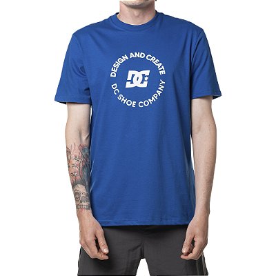 Camiseta DC Shoes Design N Create SM24 Masculina Azul Escuro