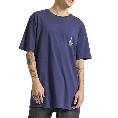Camiseta Volcom Deadly Stone SM24 Masculina Azul Escuro