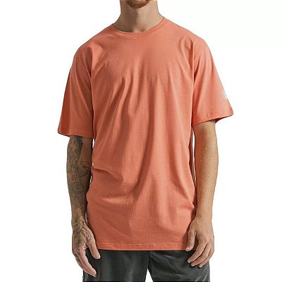 Camiseta Volcom Solid Stone SM24 Masculina Vermelho