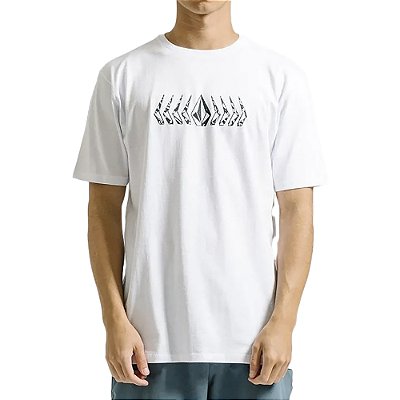 Camiseta Volcom Phaset SM24 Masculina Branco
