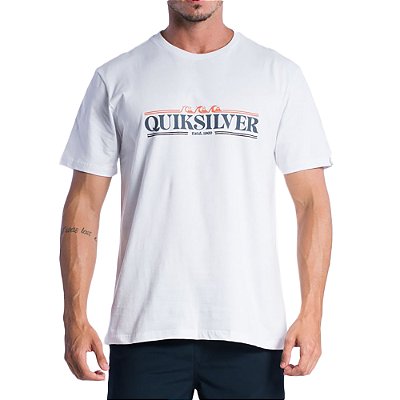 Camiseta Quiksilver Gradient Line SM24 Masculina Branco