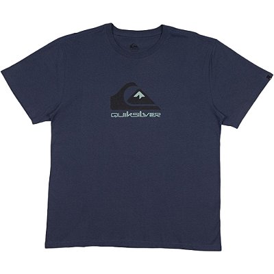 Camiseta Quiksilver Full Logo Plus Size SM24 Azul Escuro
