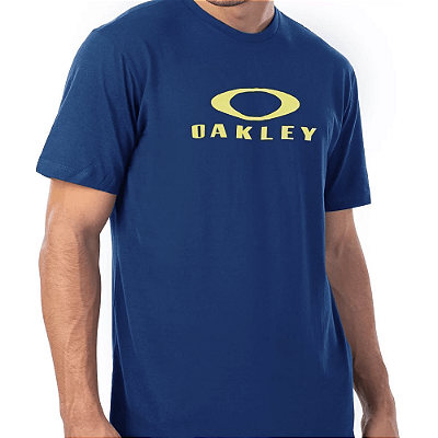 Camiseta Oakley O-Bark SS SM24 Masculina Blue Indigo