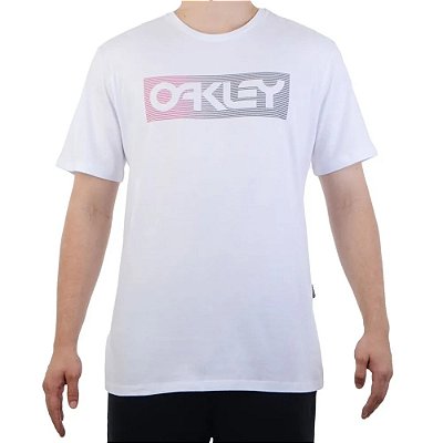 Camiseta Oakley B1B Lines Graphic SM24 Masculina White