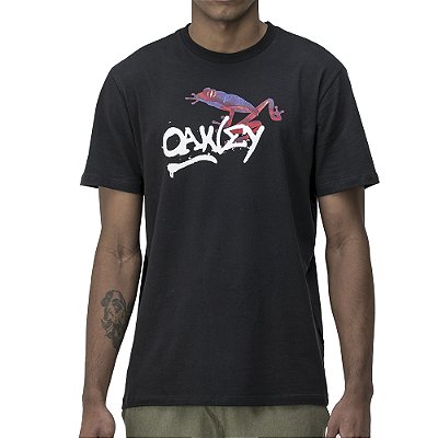 Camiseta Oakley Frog Graphic SM24 Masculina Blackout