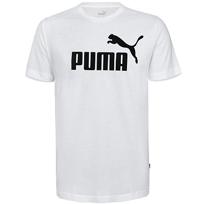 Camiseta Puma Ess Logo Masculina Puma White