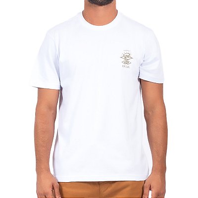 Camiseta Rip Curl Search Icon SM24 Masculina White
