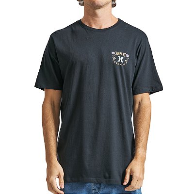 Camiseta Hurley Wood SM24 Masculina Preto