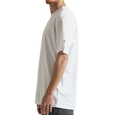 Camiseta Volcom Solid Stone Oversize WT23 Masculina Branco