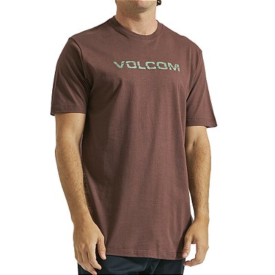 Camiseta Volcom Ripp Euro WT23 Masculina Vinho