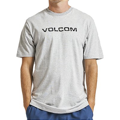 Camiseta Volcom Ripp Euro WT23 Masculina Mescla Cinza