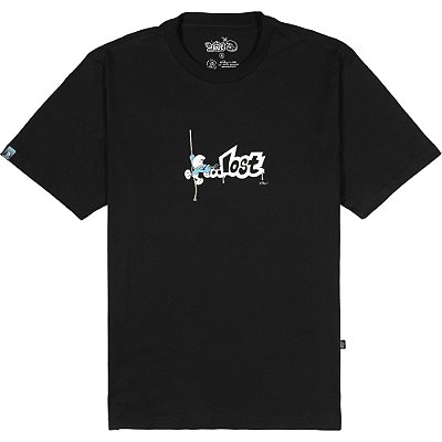 Camiseta Lost Smurfs Box Pit Pixador SM24 Masculina Preto