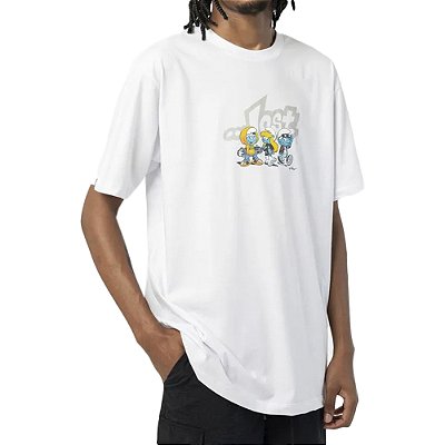 Camiseta Lost Smurfs Crias SM24 Masculina Branco