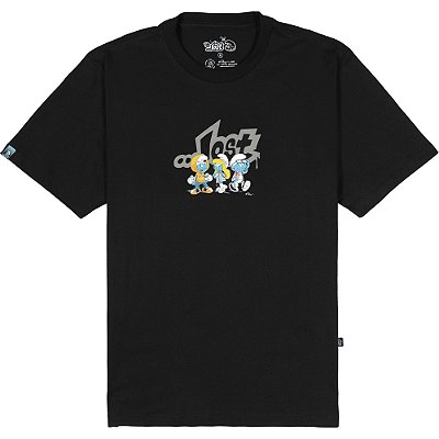 Camiseta Lost Smurfs Crias SM24 Masculina Preto