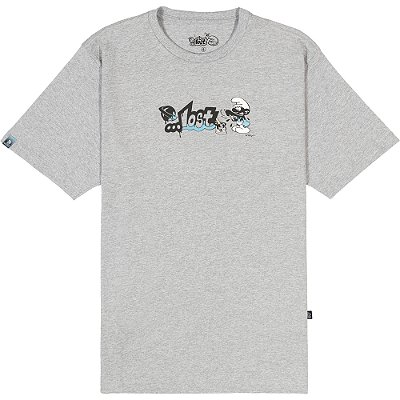 Camiseta Lost Smurfs Inked SM24 Masculina Mescla Médio