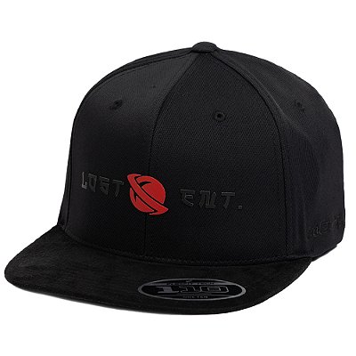 Boné Lost Aba Reta Strap Back Fitão Dragon Sheep Preto