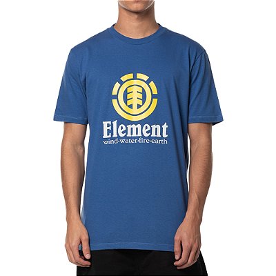 Camiseta Element Vertical Color SM24 Masculina Azul